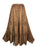 Women's Boho 715 SKT Medieval Flared Hem A Line Embroidered Long Maxi Skirt - Agan Traders, Rust