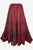 Women's Boho 715 SKT Medieval Flared Hem A Line Embroidered Long Maxi Skirt - Agan Traders, Burgundy