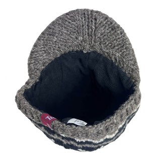 Knit Wool Lalupate Peak Cap - Agan Traders, Black Multi