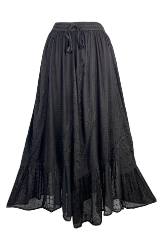 954 SKT Gypsy Medieval Renaissance Skirt - Agan Traders, B Red954 SKT Gypsy Medieval Renaissance Skirt - Agan Traders, Black