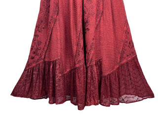 954 SKT Gypsy Medieval Renaissance Skirt - Agan Traders, B Red