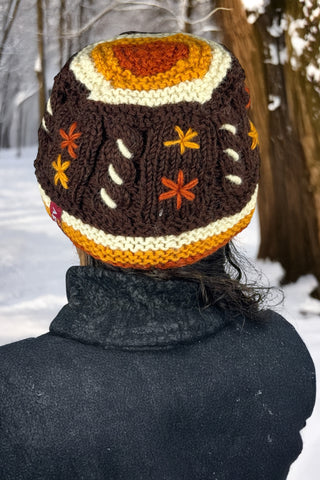 1501 H Cable Knit Skull Cap OR Fingerless Fleece Mitten OR Hat Small Medium