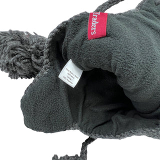 Solid Cable Knit Crochet Wool Fleece Beanie Hat - Agan Traders, Charcoal