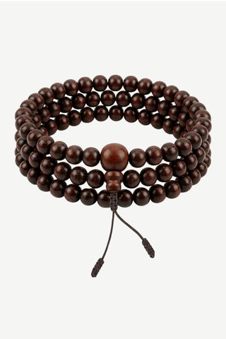 Dark Rosewood 108 beads Rudraksha Prayer Meditation Mala Necklace