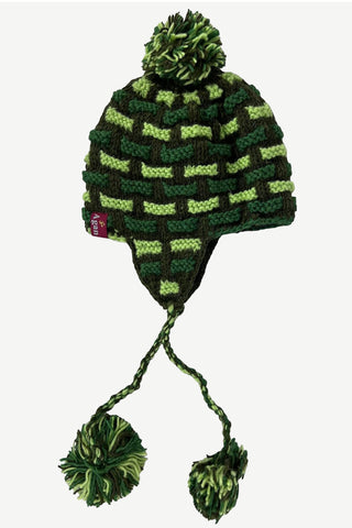 Assorted Designer's Style Highland Wool Knit Beanie Earflap Mitten