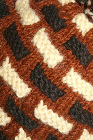 Assorted Designer's Style Highland Wool Knit Beanie Earflap Mitten