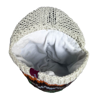 Knit Wool Lalupate Peak Cap - Agan Traders, Green Multi