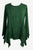 302 Bohemian Asymmetrical Handkerchief Tunic Blouse - Agan Traders, H Green