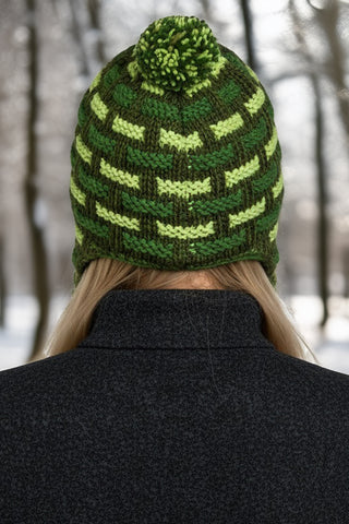 Assorted Designer's Style Highland Wool Knit Beanie Earflap Mitten