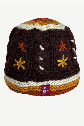 1501 H Cable Knit Skull Cap OR Fingerless Fleece Mitten OR Hat Small Medium