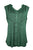 Women's Sleeveless Embroidered Bohemian Medieval Chic Summer Fashion Blouse Top - Agan Traders, H Green