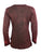 267 Bohemian Stonewashed Embroidered Tie-dye Long Sleeve Shirt Blouse - Agan Traders, Burgundy