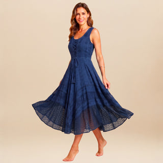 306 DR Sweet Empire Corset Summer Mid Length Sleeveless Dress