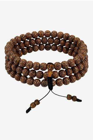 Rudraksha Dark Aged Meditation Power Mala - 8 MM