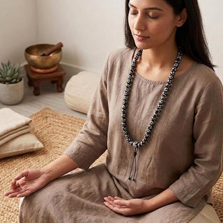 Ying Yang 108 beads Prayer Meditation Mala Necklace - 10 MM