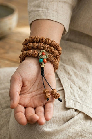 5 Mukhi Rudraksha Mala (10mm)