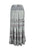 09 SKT Boho Gothic Tiered Embroidered Waistband Long Skirt Maxi - Agan Traders, Silver