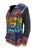 RJ 331 Rainbow Tie Dye Razor Cut Patch Work Bohemian Fleece Insulated Jacket - Agan Traders, Rainbow
