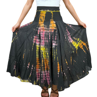 61 SKT Soft Cotton Convertible Lined Tie Dye Gypsy Skirt Dress