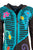 RJ 324 Agan Traders Patch Embroidered Funky Boho Long Jacket - Agan Traders, Teal Blue