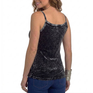 WTP 0079  Women's Hand Crafted Tie Dye Knit Cotton Peacock Knit Tank Top