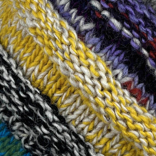 Multi-colored Knit Blended Wool Berate Chaki Peak Cap - Agan Traders, 1417 H Gray