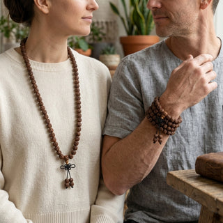 Rudraksha Dark Aged Meditation Power Mala - 8 MM