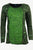 267 Bohemian Stonewashed Embroidered Tie-dye Long Sleeve Shirt Blouse - Agan Traders, Green