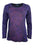 267 Bohemian Stonewashed Embroidered Tie-dye Long Sleeve Shirt Blouse - Agan Traders, Purple