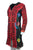Nepal Knit Cotton Embroidered Bohemian Long Insulated Jacket Coat - Agan Traders, Red