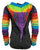 327 RJ Hand Crafted Bohemian Rib Tie-dye Brush Painted Patch Cotton Hoodie Jacket - Agan Traders, Charcoal