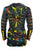 RJ 335 Women's Rib Cotton Rainbow Bohemian Hoodie Sweatshirts Jackets
