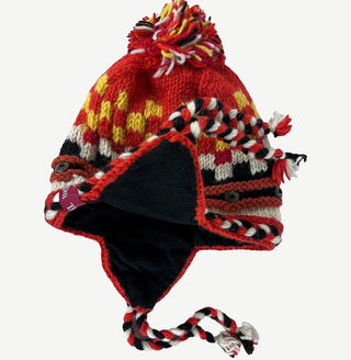 1402 Himalayan Wool Thick Chunky Knit Fleece Hat Mitten Glove ~ Small Medium