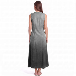 1031 DR Women’s Boho Summer Sleeveless Embroidered Button Down Sun Dress Gown