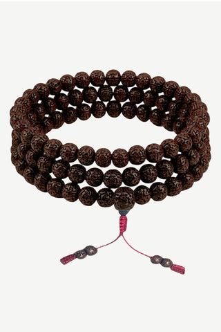 Raktu Seed Prayer Bead Meditation Mala - 8 MM