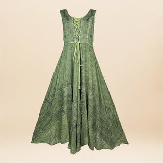 305 DR Sweet Empire Dazzling Flared Embroidered Summer Dress Gown