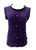     0039 RB Bohemian Knit Stonewashed Stylish Sleeveless Tank Top Blouse - Agan Traders, Purple