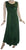 Rich Elegant Satin Blend Renaissance Sleveless Summer Sun Dress Gown - Agan Traders, Hunter Green