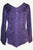 Flower Embroidered Blouse - Agan Traders, Purple