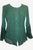 Embroidered Netted Ruffle Sleeve Blouse - Agan Traders, Hunter Green