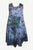 Butterfly Rayon Tie Dye Light Weight Umbrella Mid Length Dress One Size - Agan Traders, Navy Blue