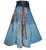 Convertible Ripple Tie Dye Unique Long Knit Cotton Skirt - Agan Traders, Navy Choco