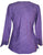 Embroidered Front V Neck Vintage Blouse - Agan Traders, Purple