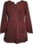 Embroidered Rayon Renaissance Blouse - Agan Traders, Wine Burgundy
