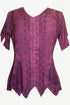 136 B Gypsy Medieval Netted Asymmetrical Vintage Top Blouse
