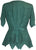 Gypsy Medieval Netted Assymetrical Vintage Top Blouse - Agan Traders, H Green
