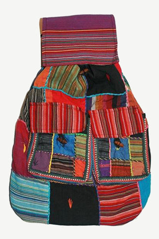 Agan Traders Bohemian Cotton Patchwork Gypsy Rucksack Backpack - Agan Traders, Style 10