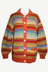 Wool Cardigan Sweater Hand knitted in Nepal