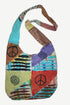 127BG Bohemian Cotton Patchwork Peace Spiral Printed Shoulder Bag