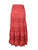 21238 SKT Cotton Lace Tiered Lined Long Skirt - Agan Traders, Coral